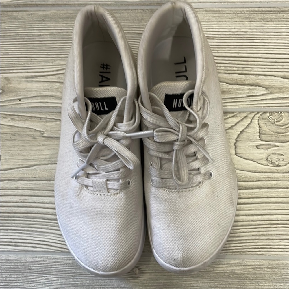 NOBULL White High Top Canvas Trainers